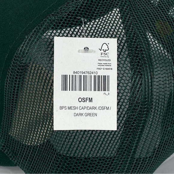 Bass Pro Shops Dark Green Printed Logo Trucker Mesh Hat Snapback Closure NEW - Picture 10 of 10